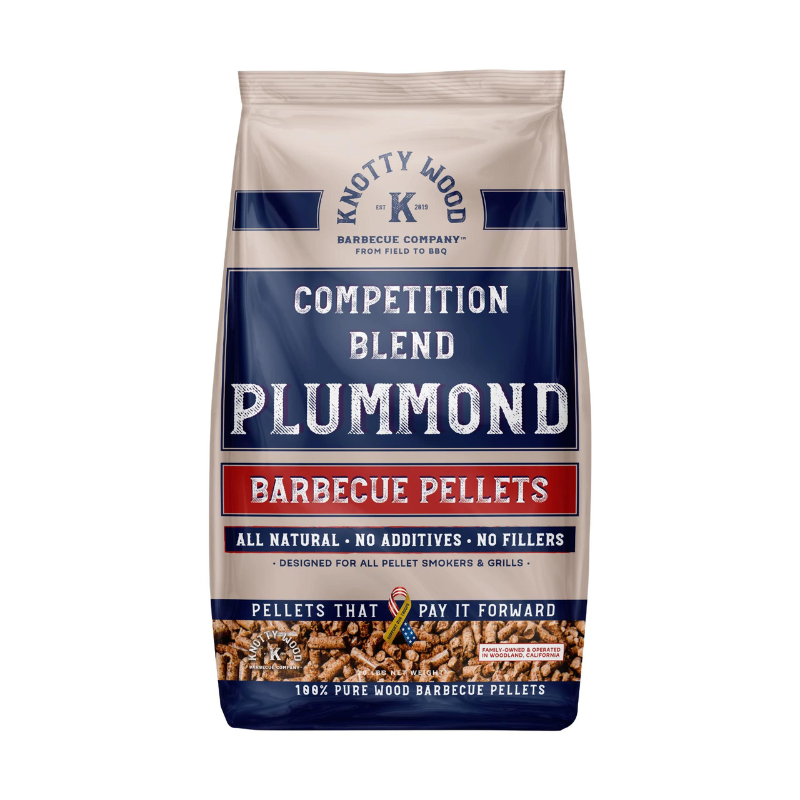 2 Pack: Plummond & Almond Cabernet Wood Barbecue Pellets by Knotty Wood (2 x 20lb)