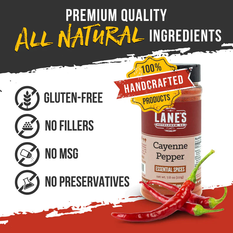 Ground Cayenne Pepper by Lane’s BBQ (7.8 oz)