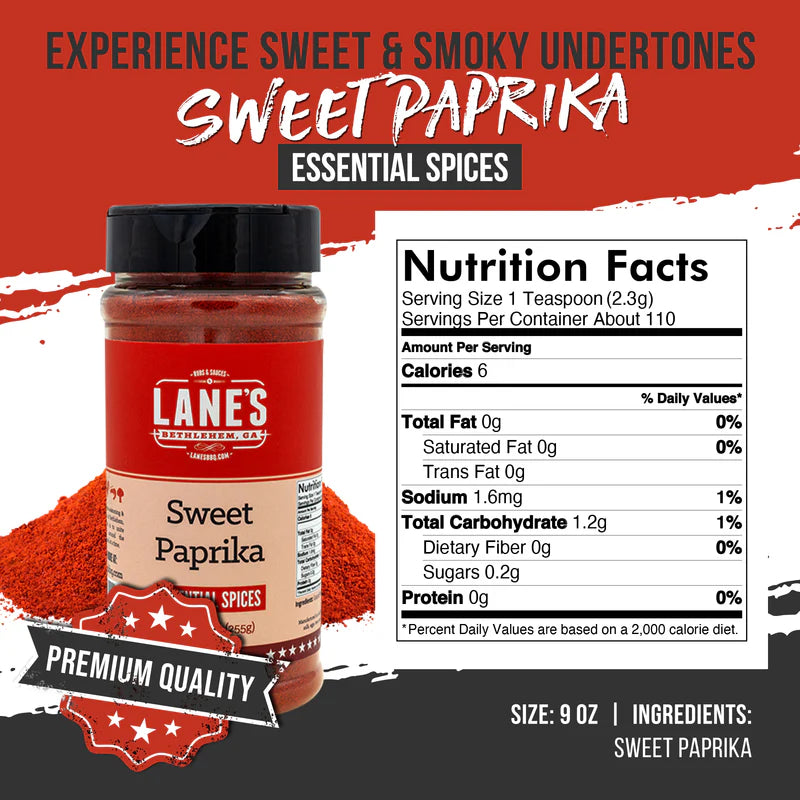 Sweet Paprika by Lane’s BBQ (9 oz)
