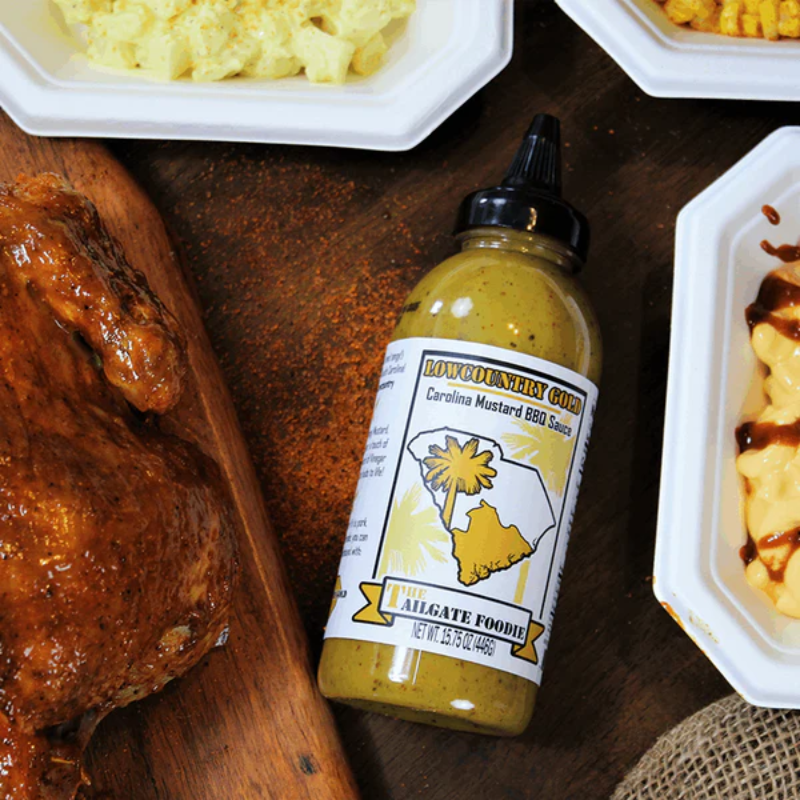 Lowcountry Gold: Carolina Mustard BBQ Sauce by the Tailgate Foodie (15.75 oz)