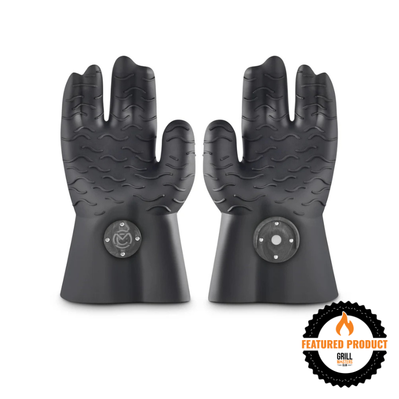 BBQ Champion's Bundle: Prep Tub, Grill Cleaning Set, 4-in-1 Spatula, Magnetic Grilling Gloves