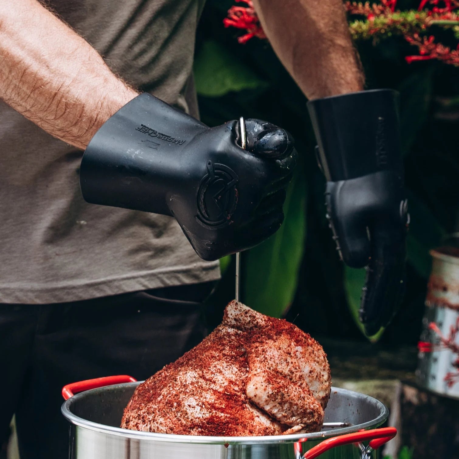 Grip, Wrap & Rest Bundle: Magnetic BBQ Gloves, 24" Butcher Paper & Meat Swadl Resting Blanket