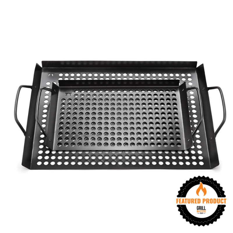 Get Fired Up Grilling Bundle: Grilling Grids, Grill Mats, Tongs, Wood Chips, Cedar Planks & Gloves