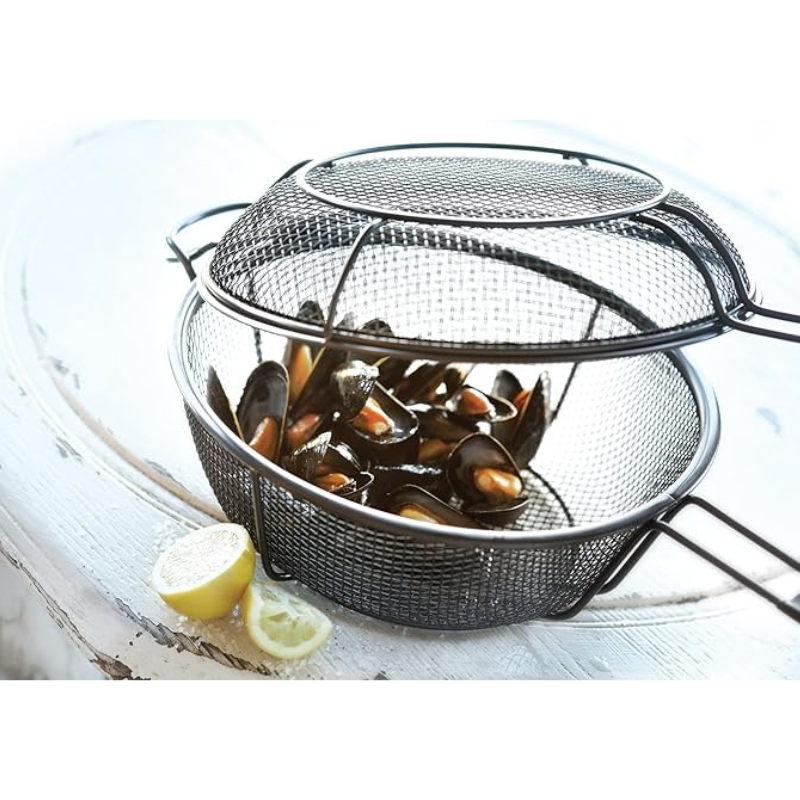 Jumbo 11" Outdoor 3-in-1 Grill Basket & Skillet by Outset