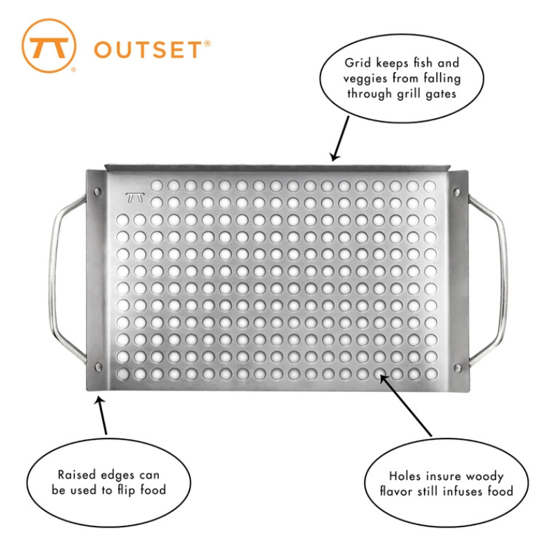 Stainless Steel Grill Topper Grid by Outset (11" X 7")