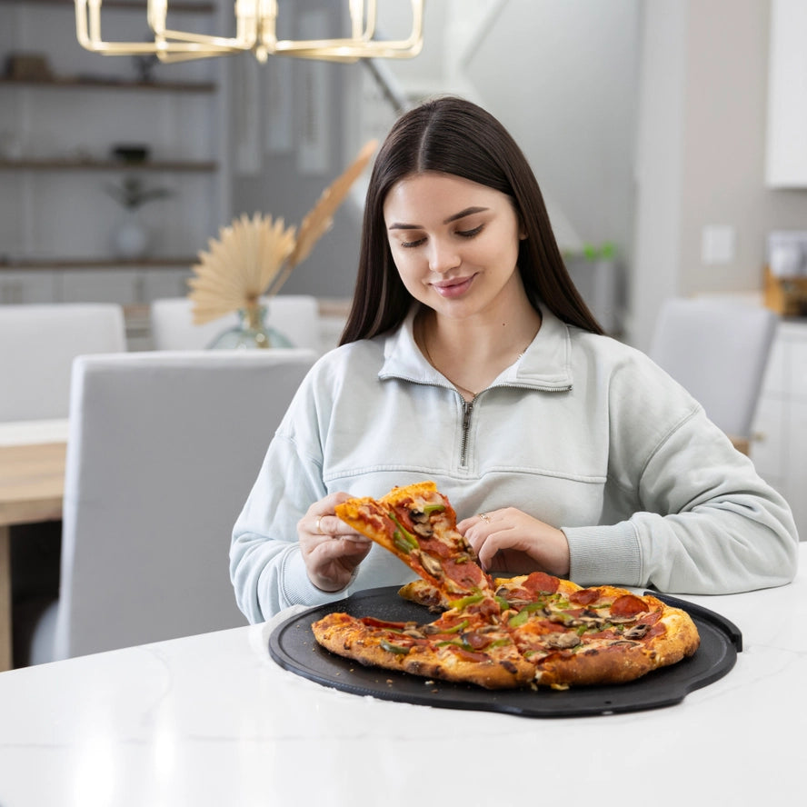 Cast Iron Pizza Stone: 18" Pizza Plate by Offset