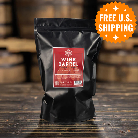 Red Wine Barrel Smoking Wood BBQ Chunks by Midwest Barrel Co. (2 lb)