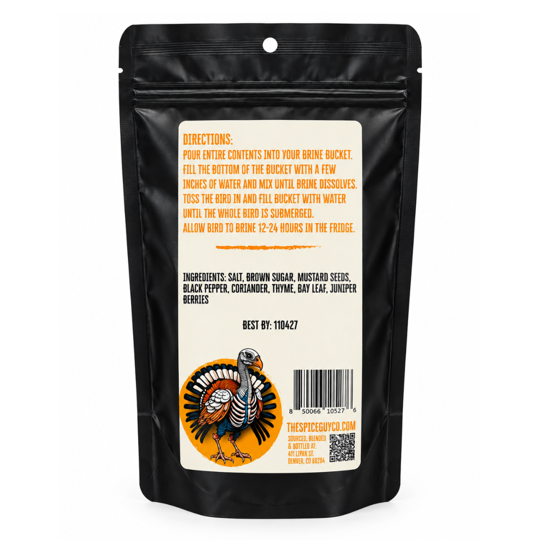 Super Soaker Bird Brine by The Spice Guy (9 oz) - Complete Poultry & Turkey Brine Mix