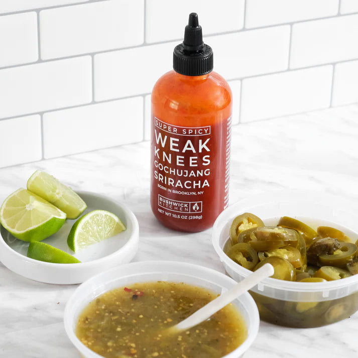 Weak Knees Sriracha 2-Pack: Super Spicy Gochujang + Curry