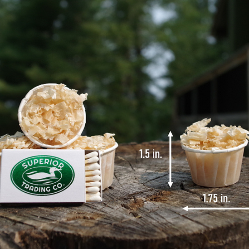Natural Fire Starters Travel Pack by Superior Trading Co. (4 pack)