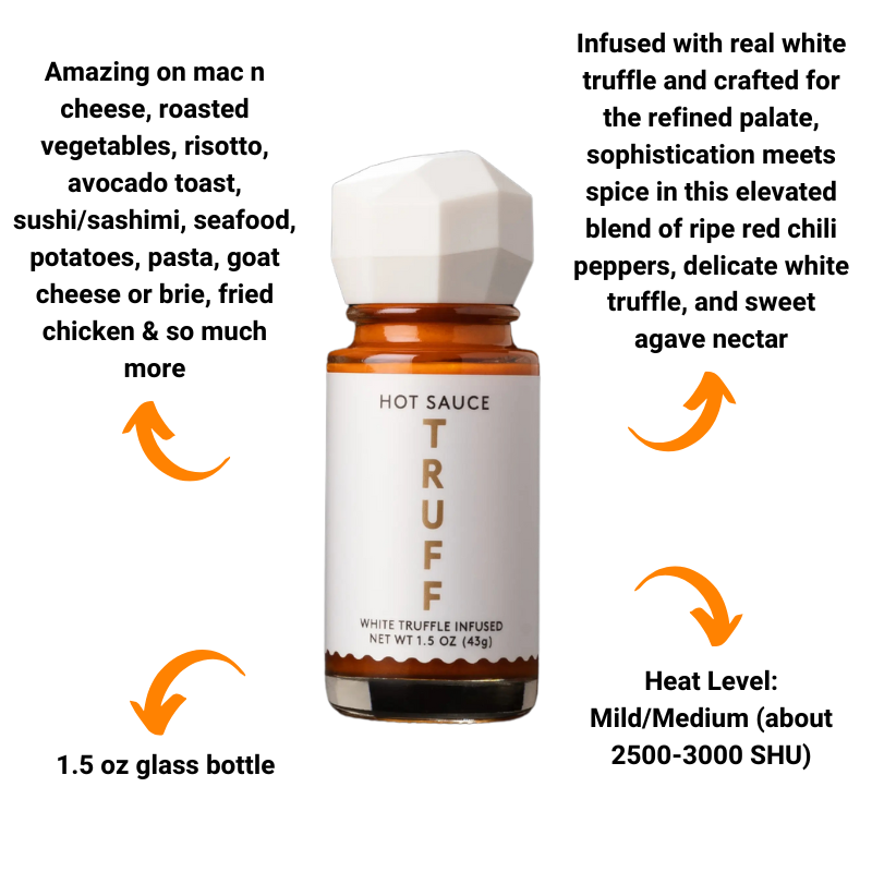 Truffle-Infused Hot Sauce Variety Pack by TRUFF (3-Pack Gift Set)
