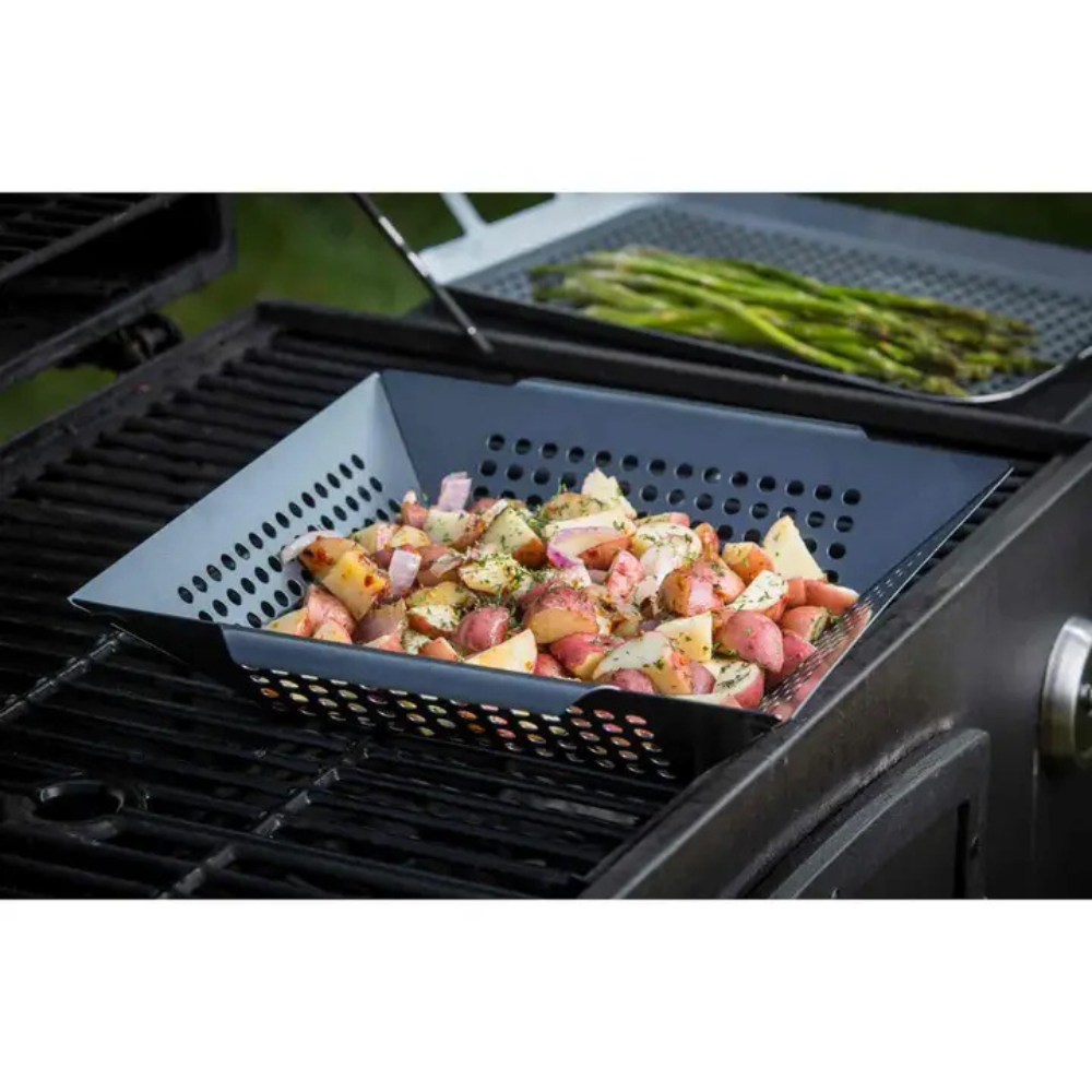 Non-Stick 12" BBQ Grilling Basket with Handles by TableCraft