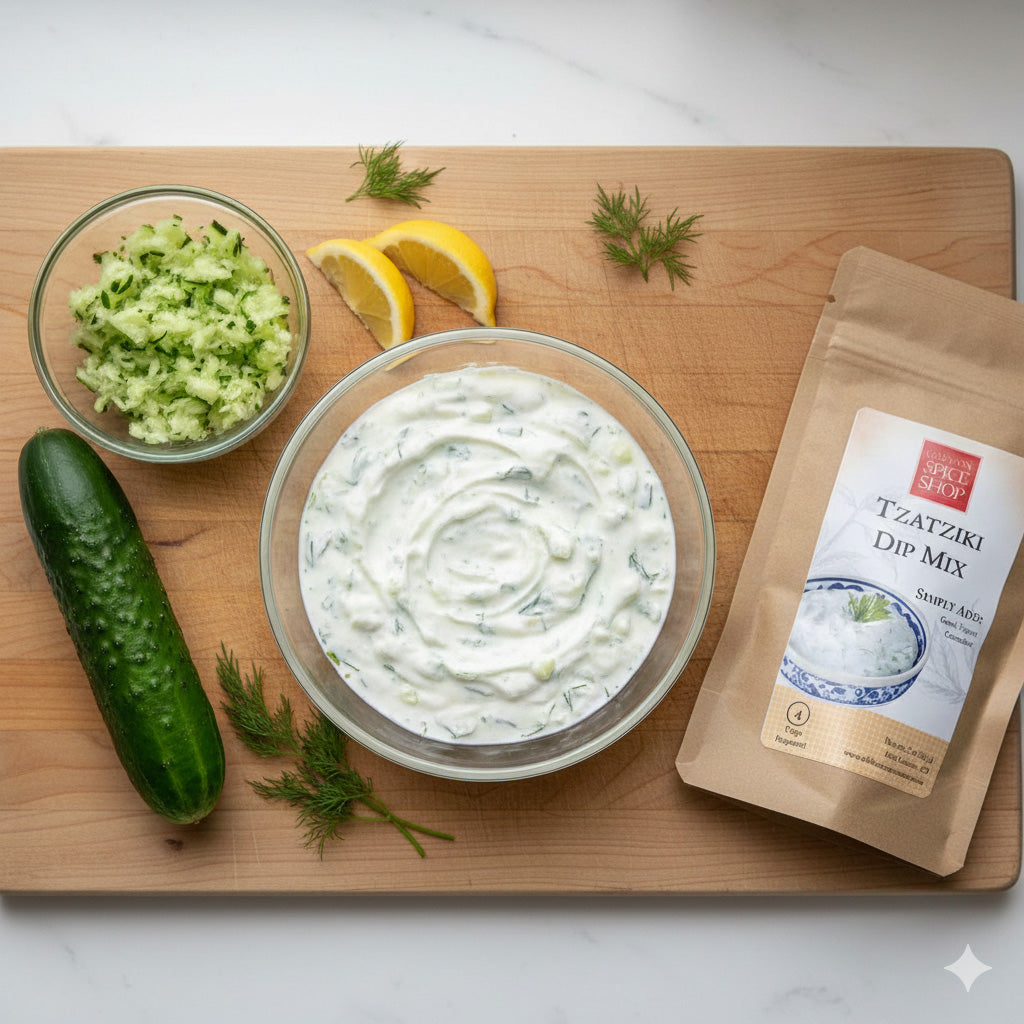 Mediterranean Live Fire Grilling Kit - Souvlaki, Kebab & Tzatziki Set