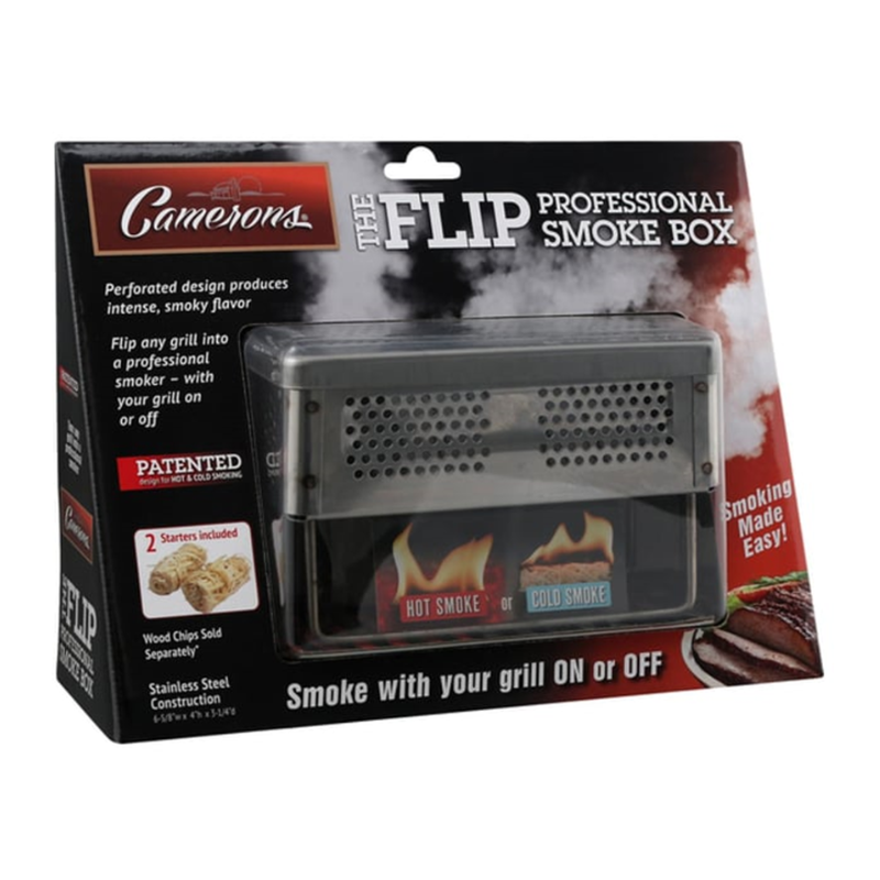 Where There's Smoke Bundle: Flip Smoke Box + Apple & Hickory Wood Chips