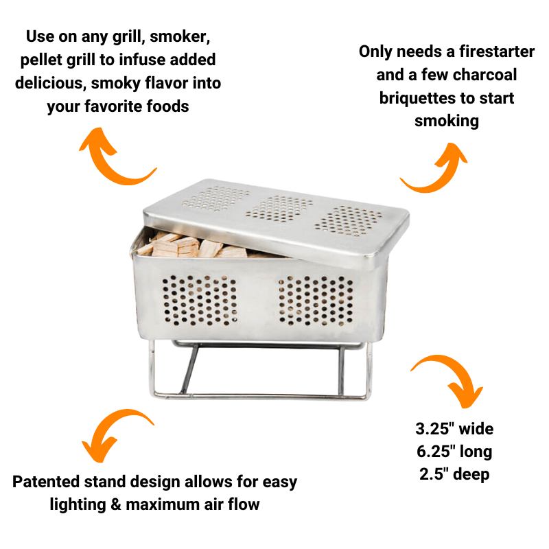 Where There's Smoke Bundle: Flip Smoke Box + Apple & Hickory Wood Chips