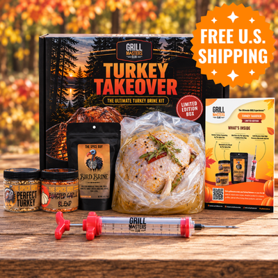 Turkey Takeover Box: Brine Kit + Injector + Seasonings + Recipes