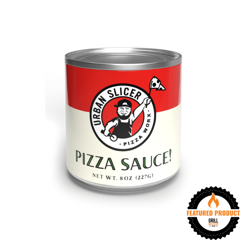 Pitmaster's Grilled Pizza Kit – Outdoor Pizza Bundle w/ Dough, Sauce, Pepperoni & Seasonings by Urban Slicer Pizza Worx