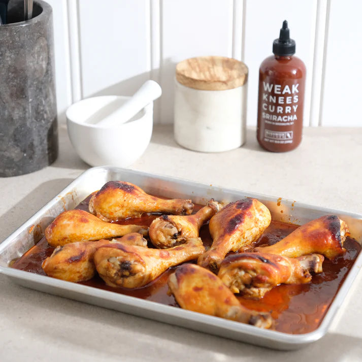 Weak Knees Sriracha 2-Pack: Super Spicy Gochujang + Curry