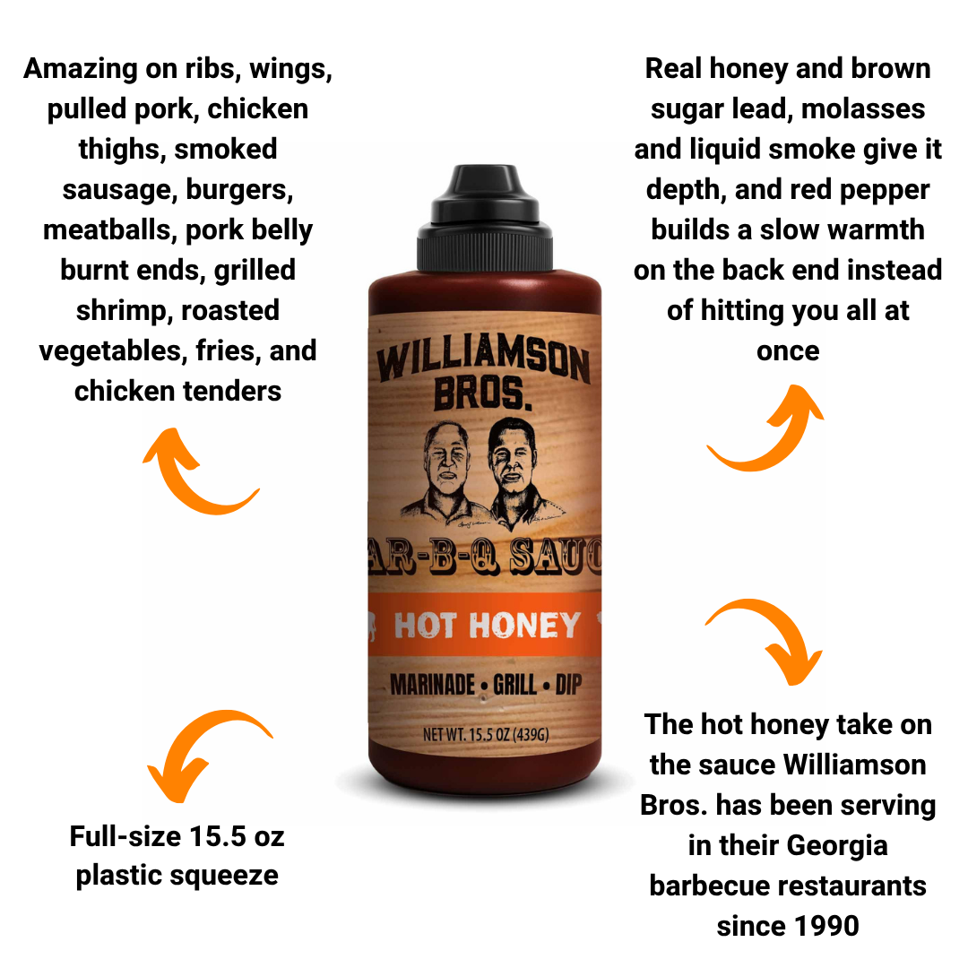 Williamson Bros. Hot Honey Bar-B-Q Sauce (15.5 oz)