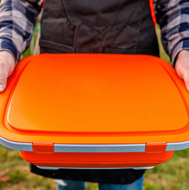 XL BBQ Prep Tub by Drip EZ - Classic Orange