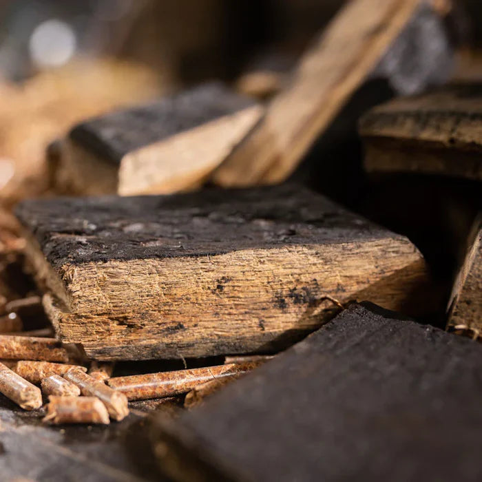 Premium Bourbon & Red Wine Barrel BBQ Smoking Wood Chunks by Midwest Barrel Co. (4 lb Bundle)