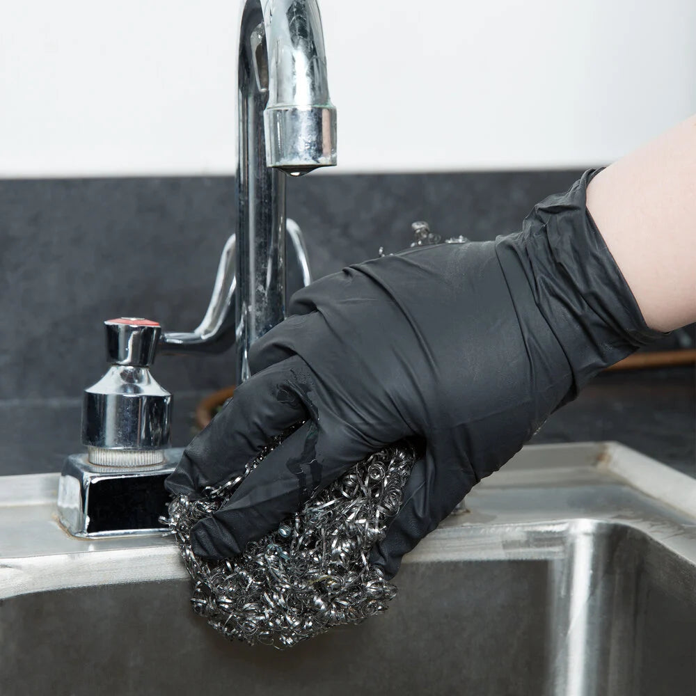 Pitmaster’s Pulling Glove Kit: Heat Resistant Gloves + Black Nitrile Glove Refill Pack (2XL - 90 count)