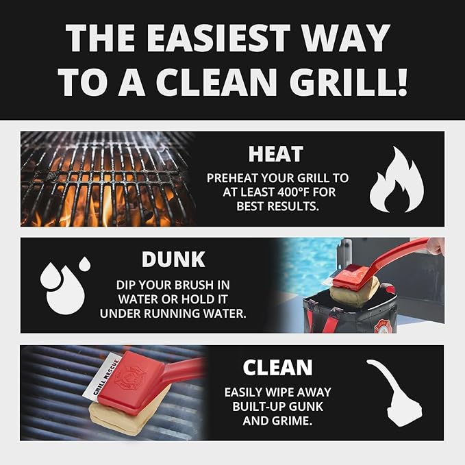 Multi-tasker BBQ Essentials Bundle: Resting Blanket + Grilling Gloves + Grill Rescue Grill Brush