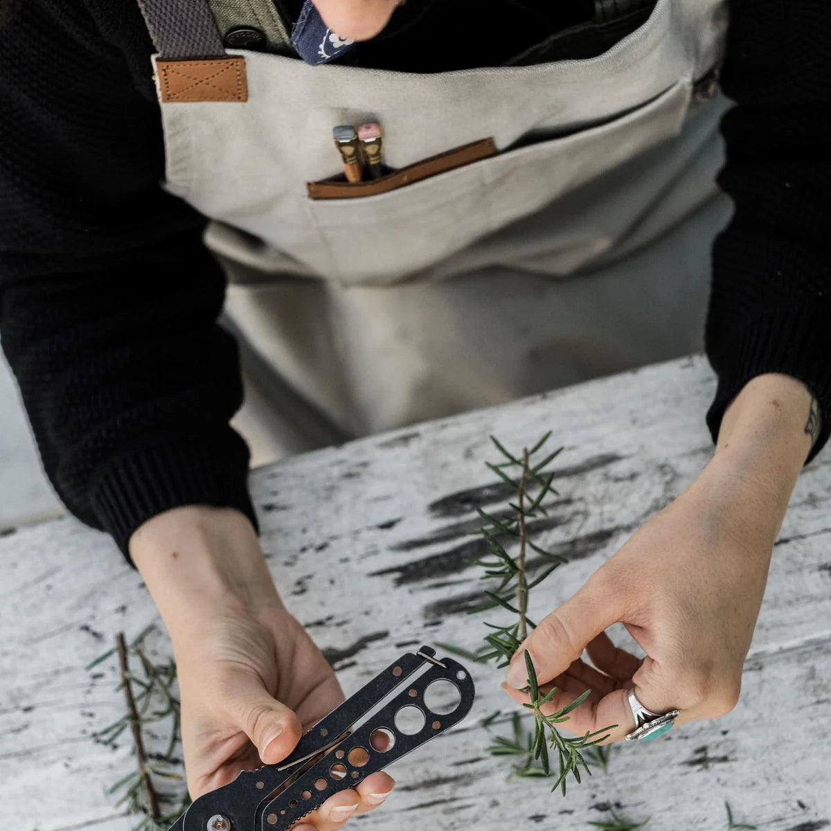 Premium Canvas & Leather Grilling Apron by Barebones