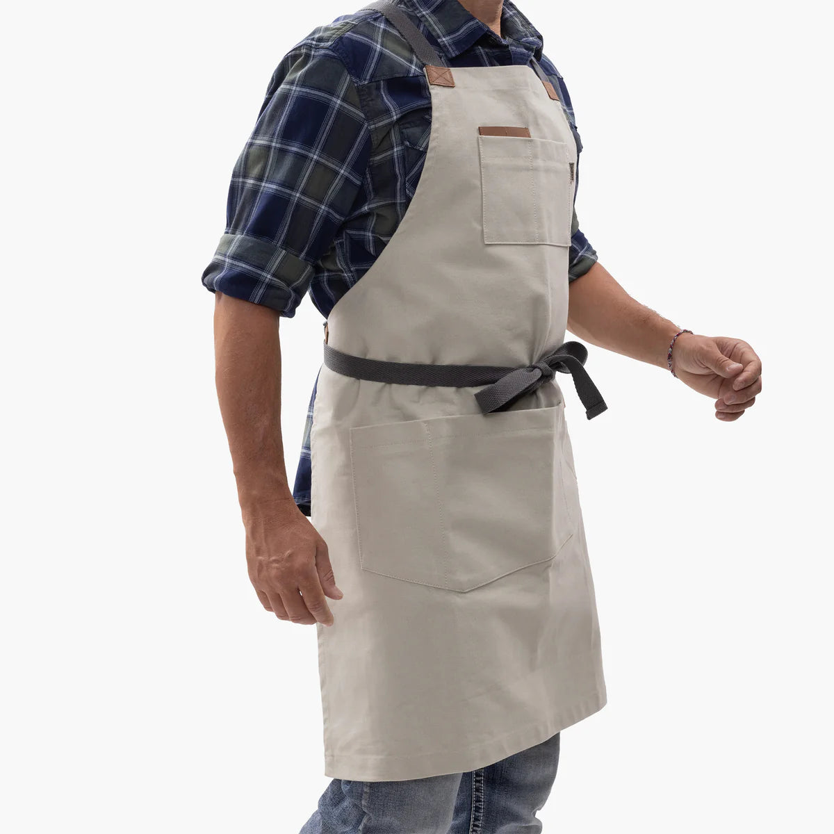Premium Canvas & Leather Grilling Apron by Barebones