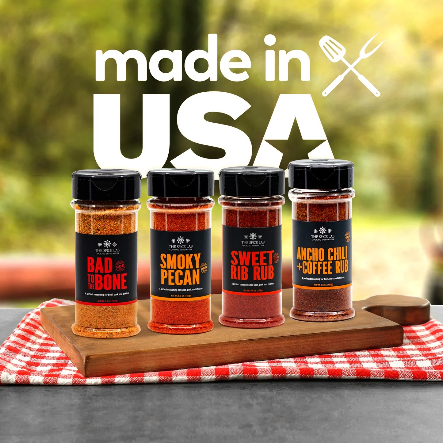Grilling Seasoning Collection (4-Pack) by The Spice Lab