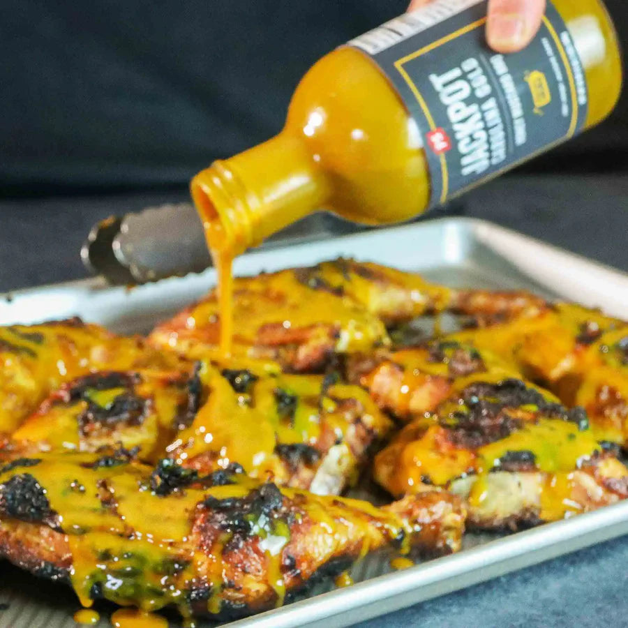 Jackpot Carolina Gold BBQ Sauce by PS Seasoning (15 oz)