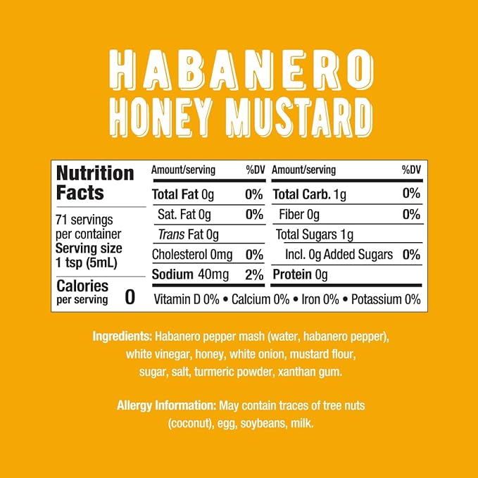 Melinda’s Hot Habanero Honey Mustard Pepper Sauce (12 oz)