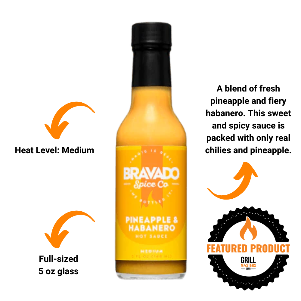 Bravado Hot Sauce 4-Pack: Serrano Basil, Herb Jalapeno, Ghost Pepper Blueberry & Pineapple Habanero