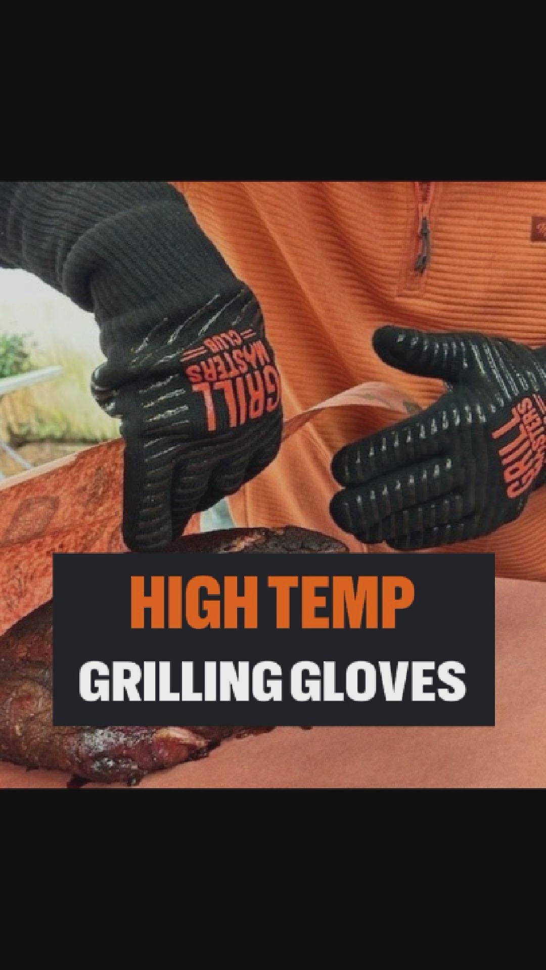 BBQ Basics Bundle: Grilling Gloves + Steam-Powered Grill Brush & Scraper by Grill Rescue
