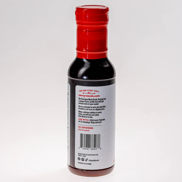Saucy Rascals Everyday Black Garlic Teriyaki (15 oz)