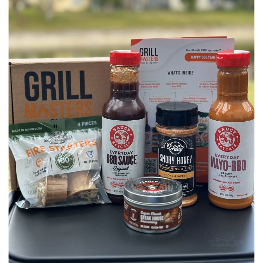 Mystery Grilling & BBQ Box: Sauces, Rubs, Tools + Recipes