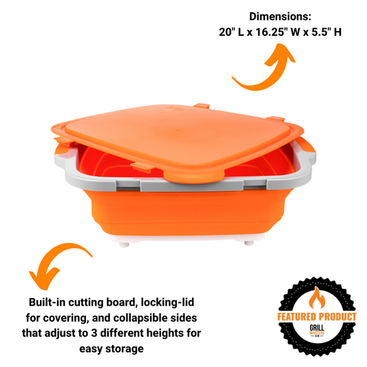 2-Pack: XL & Jr BBQ Prep Tubs by Drip EZ